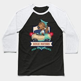 Dachshund Motors Baseball T-Shirt